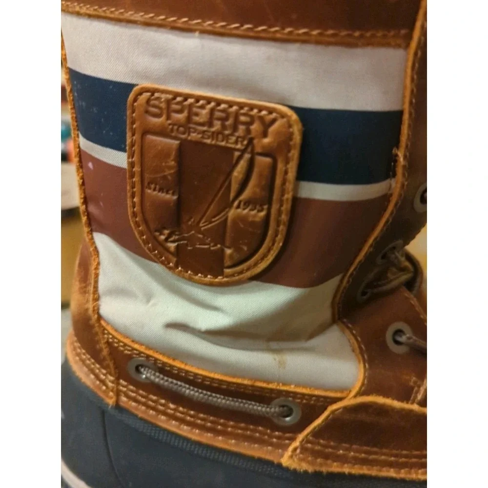Men's Sperry Top-Sider Ice‎ Bay Tall Duck Winter Boot Shoes Shearling Lined